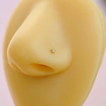 2mm Solitaire Nose Piercing Nose Stud Thin Tiny Nose Studs Nose Pin Nose Pins L Shaped Thin Tiny Gold Silver