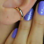 Flat Compression Cartilage Earring Ear Cuff Gold and Silver Colour
