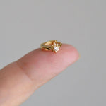 Gold Polar Star Earring, Star Earring, Ring Tragus Piercing Helix Piercing Cartilage Earring Gold Silver