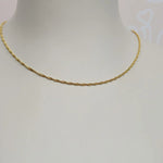 Luminous Rotating Steel Chain Necklace in Silver - 45 cm