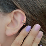 Mini Hoop Earrings, Stoned Earrings, Ring Earrings Piercing Tragus Helix Cartilage Earring with Zircon Stone