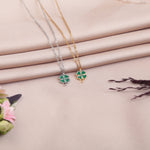 Four Leaf Clover Necklace, 4 Leaf Clover Necklace, Tiny Clover Necklace, Lucky Clover Necklace, Elegant Flower, Gift For Her