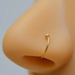 Nose Ring Nose Piercing Mini Ring Septum Ring Septum Piercing Gold Silver Hologram Black with Mini Lumps