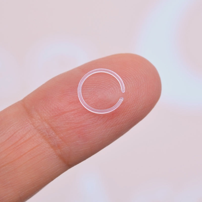 Antiallergic Bioflex Silicone Nose Ring, Hypoallergenic and Comfortable Silicone Piercing